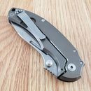 Bastinelli Creations Folding Knife 3.13" D2 Tool Steel Blade Black G10 / Titanium Handle