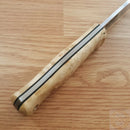 Casstrom Bushcraft Fixed Knife 4.5" Sleipner Tool Steel Full Tang Blade Curly Birch Handle