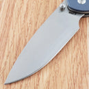 CJRB Pyrite Folding Knife 3.13" AR-RPM9 Steel Blade Blue-Gray G10 Handle