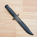 Cold Steel Trainer Fixed Knife 7" Blade Black Rubber One Piece Construction