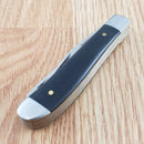 Kershaw Gadsden Pocket Knife 7Cr17MoV Steel Clip/Spey Blades Black G10 Handle