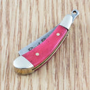 Rough Ryder Mini Folding Knife 1" Stainless Steel Razor Blade Smooth Bone Handle