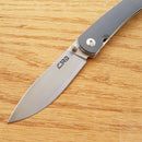 CJRB Ria Linerlock Folding Knife 3" 12C27 Steel Blade Blue And Gray G10 Handle