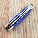 Frost Cutlery Dog Leg Trapper Pocket Knife Stainless Blades Smooth Bone Handle