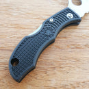 Spyderco Ladybug 3 Lockback Folding Knife 1.88" VG-10 Steel Serrated Blade Black FRN Handle