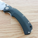 Bastinelli Folding Knife 3.25" D2 Tool Steel Blade Black G10/ Titanium Back Handle