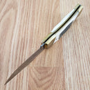 Schrade Lockback Folding Knife 3.75" Satin Stainless Steel Blade Stag Handle