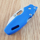 Cold Steel Mini Tuff Lite Folding Knife 2" 4034 Steel Blade Blue Griv-Ex Handle