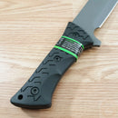 Schrade LeROY Fixed Knife 10.37" 8Cr13MoV Steel Full Blade Black TPR Handle