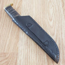 Rough Ryder Short Skinner Fixed Knife 3.5" Stainless Steel Blade Leather Handle