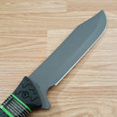 Schrade LeROY Fixed Knife 10.37" 8Cr13MoV Steel Full Blade Black TPR Handle