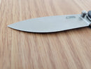 CJRB Ria Linerlock Folding Knife 3" 12C27 Sandvik Steel Blade Black Carbon Fiber Handle