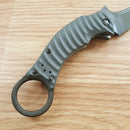 Bastinelli Creations Mako Linerlock Folding Knife 2.75" Bohler N690 Steel Blade Gray G10 Handle