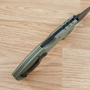Cold Steel 4-Max Scout Folding Knife 4" AUS-10A Steel Blade Green Griv-Ex Handle
