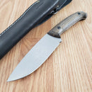 BPS Knives Savage Fixed Knife 4.75" 1066 Carbon Steel Blade Oiled Walnut Handle