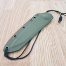 CJRB Silax Fixed Knife 5.13" AR-RPM9 Steel Full Tang Blade OD Green G10 Handle