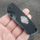 Case XX Harley Tec X Linerlock Folding Knife 2.5" Stainless Blade Black G10 Handle