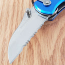 Myerchin Sailors Tool Liner Stainless Steel Blade Blue Aluminum Handle