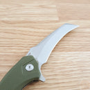 Artisan Eagle Liner Folding Knife 3.63" D2 Tool Steel Blade Green G10 Handle