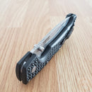 Cold Steel L Voyager Folding Knife 4" AUS-10A Steel Blade Black Black Griv-Ex Handle