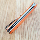 Civivi Elementum Liner Folding Knife 3" D2 Tool Steel Blade Orange G10 Handle