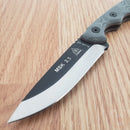 TOPS Mini Scandi Fixed Knife 2.75" 1095HC Steel Full Tang Blade Micarta Handle