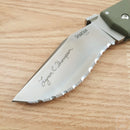 Cold Steel Spartan Folding Knife 4.5" CPM-S35VN Steel Blade OD Green G10 Handle