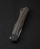 Bestech Knives Folding Knife 3.5" M390 Steel Blade Titanium/Carbon Fiber Handle