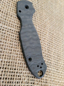 Flytanium Para3 Raindrop CF Scales For Spyderco Classic Raindrop Carbon Fiber
