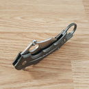 Civivi Incisor II Linerlock Folding Knife 2" Nitro-V Steel Karambit Blade Gray Aluminum Handle 16016B3