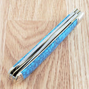 Rough Ryder Trapper Pocket Knife 440A Steel Blade Imitation Turquoise Handle
