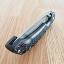 Cold Steel L Voyager Folding Knife 4" AUS-10A Steel Blade Black Black Griv-Ex Handle