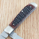 Cold Steel Mini Trapper Pocket Knife 8Cr13MoV Steel Blades Jigged Bone Handle