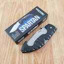 Cold Steel Spartan Folding Pocket Knife 4.5" AUS-10A Steel Blade Griv-EX Handle