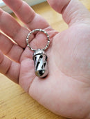 LionSTEEL Set of Two Steel Dice Comes In Acorn-Sized Steel Keychain Container