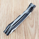 Bestech Knives Kasta Linerlock Folding Knife 3.5" 154CM Steel Blade Black And White G10 Handle