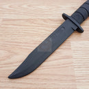 Cold Steel Trainer Fixed Knife 7" Blade Black Rubber One Piece Construction