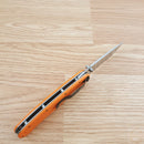 Ontario RAT I Linerlock Folding Knife 3.5" AUS-8 Steel Blade Orange G10 Handle