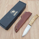 Casstrom No 10 Forest Fixed Knife 4" Sleipner Steel Blade Curly Birch Handle
