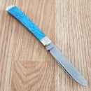 Rough Ryder Trapper Pocket Knife 440A Steel Blade Imitation Turquoise Handle