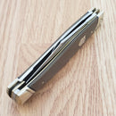 Rough Ryder Stockman Pocket Knife Stainless Steel Blades Brown Micarta Handle