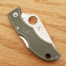Spyderco Ladybug 3 Lockback Folding Knife 1.88" VG-10 Steel Blade Green FRN Handle