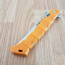 Cold Steel Large Luzon Folding Knife 6" 8Cr13MoV Stainless Steel Blade Orange GFN Handle