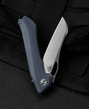 Bestech Knives Platypus Linerlock Folding Knife 3.5" D2 Tool Steel Blade Blue-Gray G10 Handle