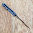 Bestech Knives Bestechman Dundee Linerlock Folding Knife 3.5" D2 Tool Steel Blade Blue-Gray G10 Handle