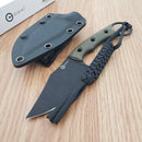 Civivi Midwatch Fixed Knife 3.38" Bohler N690 Steel Blade Green Micarta Handle