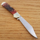 Frost Cutlery Caliber Midlock Folding Knife Stainless Steel Blade Bone Handle