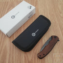 Civivi Mini Praxis Linerlock Folding Knife 3" Damascus Steel Blade Wood Handle