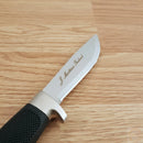 Marttiini Fixed Knife 4.12" 420 Steel Skinner Blade Black Textured Rubber Handle