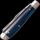 Cold Steel Mini Trapper Pocket Knife 8Cr13MoV Steel Blades Blue Smooth Bone Handle